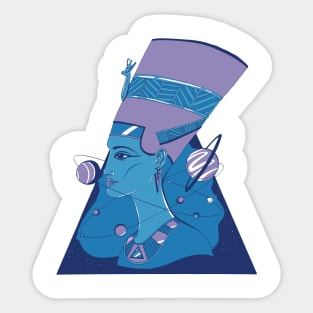 Mountain Blue Nefertiti and The Stars Sticker